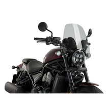 Carica l'immagine nel visualizzatore di Gallery, PUIG CUPOLINO NAKED N.G. TOURING PER HONDA CMX1100 REBEL 21-24 FUME CHIARO