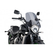 Carica l'immagine nel visualizzatore di Gallery, PUIG CUPOLINO NAKED N.G. TOURING PER KAWASAKI VULCAN S 21-25 FUME CHIARO