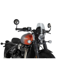 PUIG CUPOLINO NAKED N.G. TOURING PER TRIUMPH BONNEVILLE BOBBER 21-25 FUME CHIARO