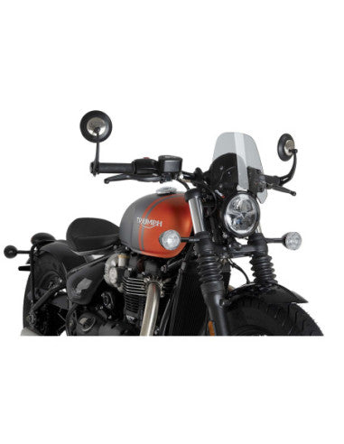 PUIG CUPOLINO NAKED N.G. TOURING PER TRIUMPH BONNEVILLE BOBBER BLACK 18-20 FUME CHIARO