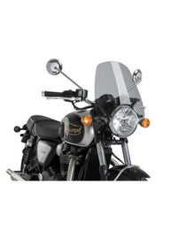 PUIG CUPOLINO NAKED N.G. TOURING PER TRIUMPH BONNEVILLE T120 BLACK 21-25 FUME CHIARO