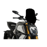 PUIG CUPOLINO NAKED N.G. TOURING REGOLABILE PER DUCATI DIAVEL 1260S 19-20 NERO