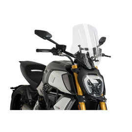 PUIG CUPOLINO NAKED N.G. TOURING REGOLABILE PER DUCATI DIAVEL 1260S 19-20 TRASPARENTE