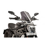 PUIG CUPOLINO NAKED N.G. TOURING REGOLABILE PER DUCATI X DIAVEL 16-17 FUME CHIARO