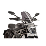PUIG CUPOLINO NAKED N.G. TOURING REGOLABILE PER DUCATI X DIAVEL 18-23 FUME CHIARO