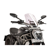 Carica l'immagine nel visualizzatore di Gallery, PUIG CUPOLINO NAKED N.G. TOURING REGOLABILE PER DUCATI X DIAVEL 18-23 TRASPARENTE