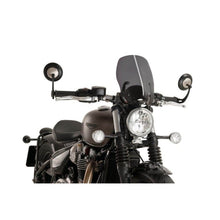 Carica l'immagine nel visualizzatore di Gallery, PUIG CUPOLINO NAKED N.G. TOURING TRIUMPH BONNEVILLE BOBBER 17-20 FUME SCURO
