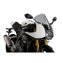 Carica l'immagine nel visualizzatore di Gallery, PUIG CUPOLINO R-RACER PER TRIUMPH SPEED TRIPLE 1200 RR 22-25 FUME CHIARO