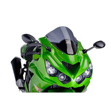 Carica l'immagine nel visualizzatore di Gallery, PUIG CUPOLINO RACING PER KAWASAKI ZZR1400 08-11 FUME SCURO