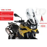 PUIG CUPOLINO REGOLABILE PER BMW F800 GS 24-25 TRASPARENTE-3178W