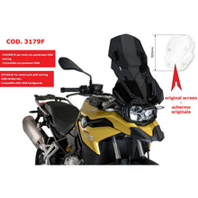 Carica l'immagine nel visualizzatore di Gallery, PUIG CUPOLINO REGOLABILE PER BMW F850 GS ADVENTURE 19-23 FUME SCURO-3179F