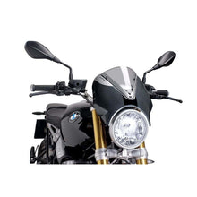 Carica l'immagine nel visualizzatore di Gallery, PUIG CUPOLINO RETRO BMW R NINE T 14-16 FUME CHIARO-CARBON