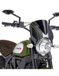 PUIG CUPOLINO RETRO PER DUCATI SCRAMBLER DESERT SLED 23-25 NERO-CARBON