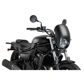 PUIG CUPOLINO SEMICARENATO ANARCHY KAWASAKI ELIMINATOR 500 SE 24-25 NERO OPACO