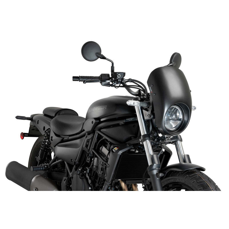 PUIG CUPOLINO SEMICARENATO ANARCHY PER KAWASAKI ELIMINATOR 500 24-25 NERO OPACO