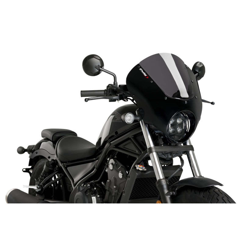 PUIG CUPOLINO SEMICARENATO DARK NIGHT PER HONDA CMX500 REBEL 20-24 FUME SCURO