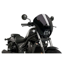 Carica l'immagine nel visualizzatore di Gallery, PUIG CUPOLINO SEMICARENATO DARK NIGHT PER HONDA CMX500 REBEL 20-24 FUME SCURO
