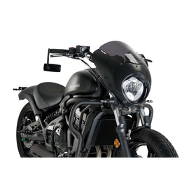 PUIG CUPOLINO SEMICARENATO DARK NIGHT PER KAWASAKI VULCAN S 17-20 FUME SCURO