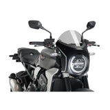 PUIG CUPOLINO SEMICARENATO PER HONDA CB650R NEO SPORTS CAFE 21-23 FUME CHIARO-CARBON