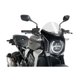 PUIG CUPOLINO SEMICARENATO PER HONDA CB650R NEO SPORTS CAFE 21-23 TRASPARENTE-CARBON