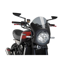 PUIG CUPOLINO SEMICARENATO PER KAWASAKI Z900 RS SE 22-25 FUME CHIARO-NERO