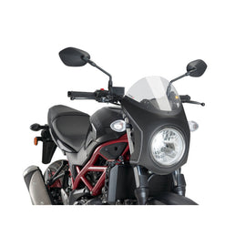 PUIG CUPOLINO SEMICARENATO PER SUZUKI SV650 16-25 FUME CHIARO-CARBON