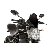Carica l'immagine nel visualizzatore di Gallery, PUIG CUPOLINO SPORT DUCATI MONSTER 797 PLUS 17-20 NERO