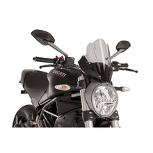 Carica l'immagine nel visualizzatore di Gallery, PUIG CUPOLINO SPORT PER DUCATI MONSTER 1200 14-16 FUME CHIARO