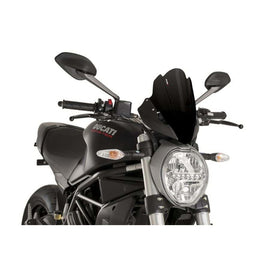 PUIG CUPOLINO SPORT PER DUCATI MONSTER 821 STRIPE 14-16 NERO