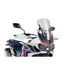 Carica l'immagine nel visualizzatore di Gallery, PUIG CUPOLINO SPORT REGOLABILE PER HONDA AFRICA TWIN 16-17 TRASPARENTE