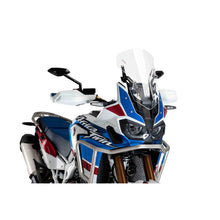Carica l'immagine nel visualizzatore di Gallery, PUIG CUPOLINO SPORT REGOLABILE PER HONDA AFRICA TWIN 18-19 TRASPARENTE