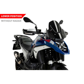 PUIG CUPOLINO SPORT SENZA RADAR PER BMW R1300 GS ADVENTURE 24-25 NERO