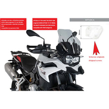 Carica l'immagine nel visualizzatore di Gallery, PUIG CUPOLINO TOURING PER BMW F850 GS 18-23 FUME CHIARO-CUP. SPORT OEM