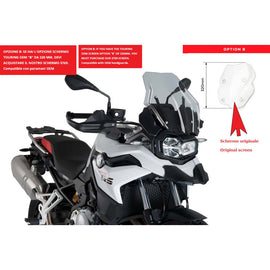 PUIG CUPOLINO TOURING PER BMW F850 GS 18-23 FUME CHIARO-CUP. TOURING OEM