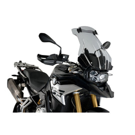 PUIG CUPOLINO TOURING PLUS-VISIERA PER BMW F850 GS ADVENTURE 19-23 FUME CHIARO-CUP. TOURING OEM