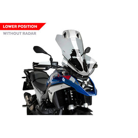PUIG CUPOLINO TOURING PLUS-VISIERA SENZA RADAR PER BMW R1300 GS TRIPLE BLACK 23-25 FUME CHIARO