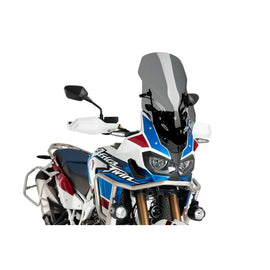 PUIG CUPOLINO TOURING REGOLABILE E M.E.M. PER HONDA CRF1000L AFRICA TWIN 18-19 FUME SCURO