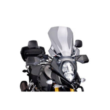 Carica l'immagine nel visualizzatore di Gallery, PUIG CUPOLINO TOURING SUZUKI DL1000XT V-STROM 17-19 FUME CHIARO