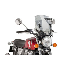 Carica l'immagine nel visualizzatore di Gallery, PUIG CUPOLINO UP&amp;DOWN KAWASAKI Z650 20-23 FUME CHIARO