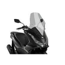 Carica l'immagine nel visualizzatore di Gallery, PUIG CUPOLINO V-TECH LINE TOURING HONDA PCX125 21-24 FUME CHIARO