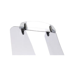 Carica l'immagine nel visualizzatore di Gallery, PUIG DEFLETTORE FISSAGGIO ATTRAVERSO CLIP-ON TRASPARENTE - Dimensioni (HxL): 102x325 mm. Interasse attacchi: 222 mm. Non