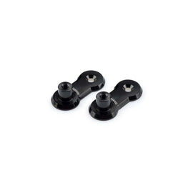 PUIG KIT DI RIPOSIZIONAMENTO PER ADATTATORI POGG. REGOLABILI DA 40MM - NERO