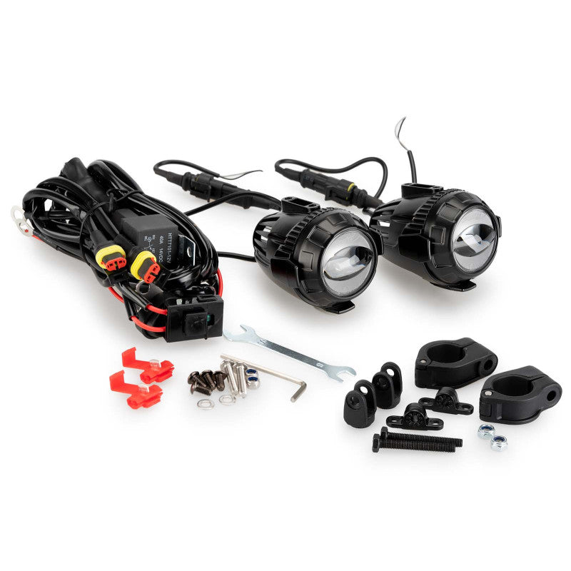 PUIG KIT FENDINEBBIA 3.0 OMOLOGATO REGOLABILE SU TUBO DI DIAMETRO 25MM NERO