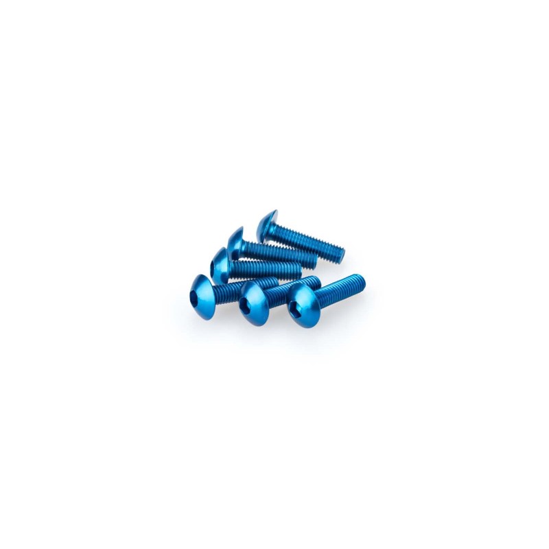 PUIG KIT VITI ANODIZZATE M5 PER CUPOLINI COLORE BLU 