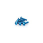 PUIG KIT VITI ANODIZZATE M5 PER CUPOLINI COLORE BLU 