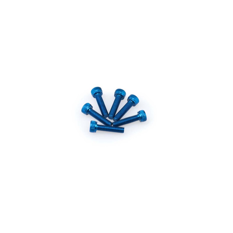 PUIG KIT VITI ANODIZZATE M5 PER CUPOLINI COLORE BLU 