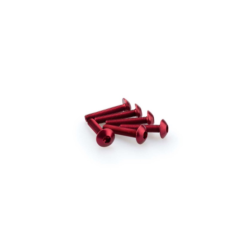 PUIG KIT VITI ANODIZZATE M5 PER CUPOLINI COLORE ROSSO 