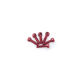 PUIG KIT VITI ANODIZZATE M5 PER CUPOLINI COLORE ROSSO 