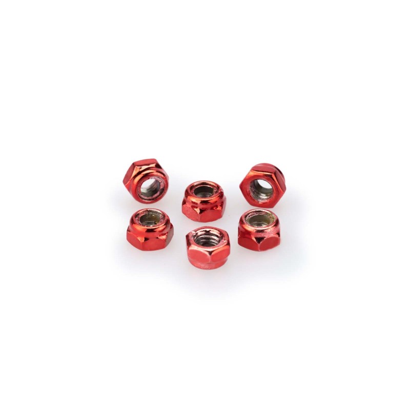 PUIG KIT VITI ANODIZZATE M5 PER CUPOLINI COLORE ROSSO 