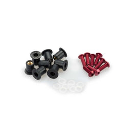 PUIG KIT VITI ANODIZZATE M5 PER CUPOLINI COLORE ROSSO 